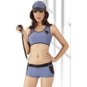 Frk politi kvinde kostume