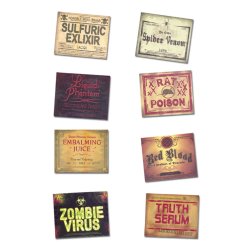 Halloween flaske labels