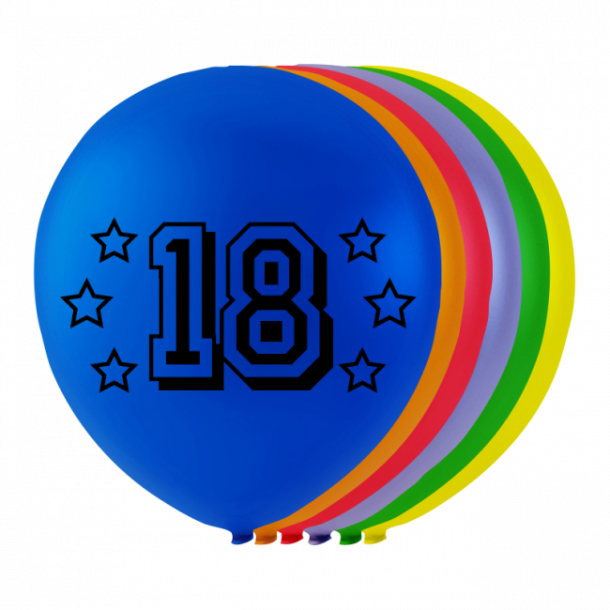 18 rs fdselsdags balloner