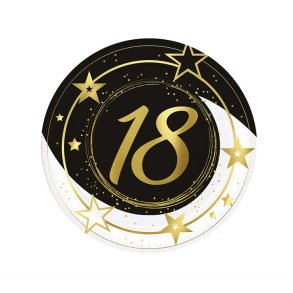 18 rs fdselsdags paptallerken