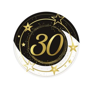 30 rs fdselsdags paptallerken