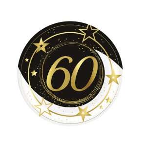 60 �rs f�dselsdags paptallerken