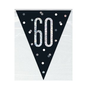 Sort flagbanner 60 r 