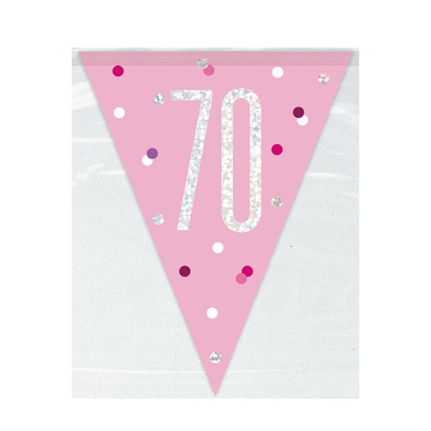 Pink flagbanner 70 r 