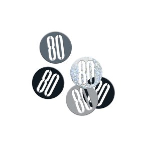 80 rs sort fdselsdags konfetti