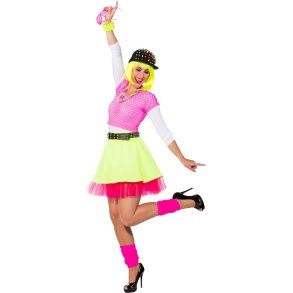 80er skirt i neon 
