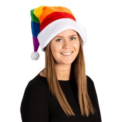 Rainbow Santa hat