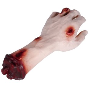 Afskret hnd med blod