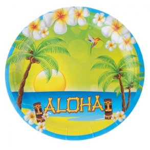 Aloha Hawaii paptallerken