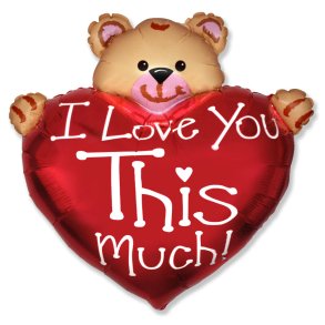 Folieballon Bear Love