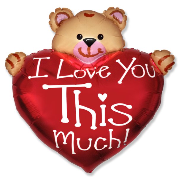 Folieballon Bear Love