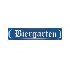 Biergarten banner