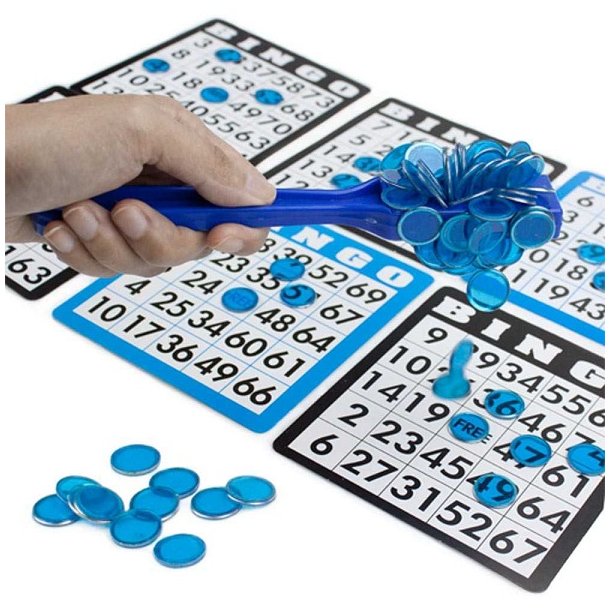 Bingo brikker med hndtag