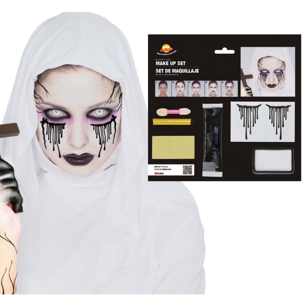 Blodig nonne makeup
