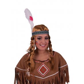 Blond indianer paryk