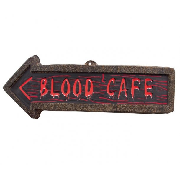Blood Cafe skilt