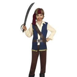 Blue pirate kostume