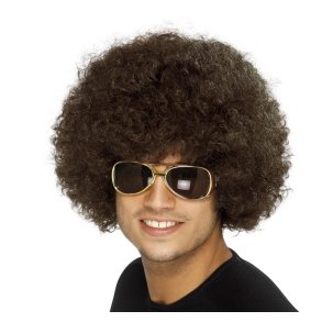 70er Funky brun paryk