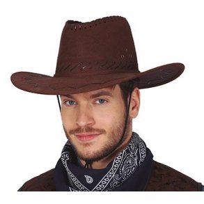 Brun cowboy hat