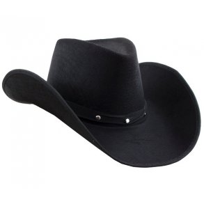 Cowboy hat i sort