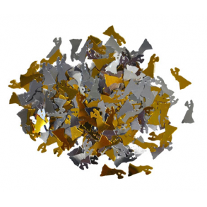 Dansende par konfetti