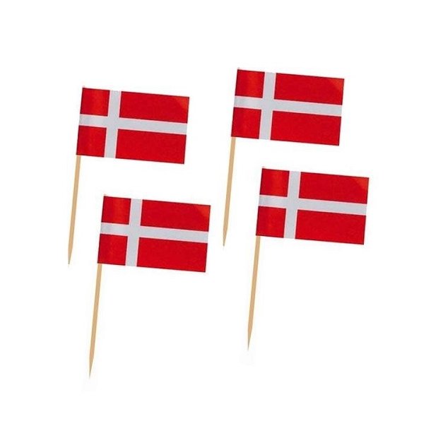 Danmark kageflag p plastik pind