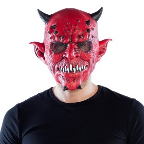 Dj�vle latex maske
