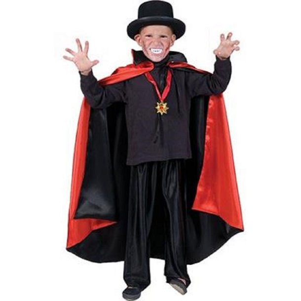 Dracula kappe Halloween udklædning til børn i alle aldre.