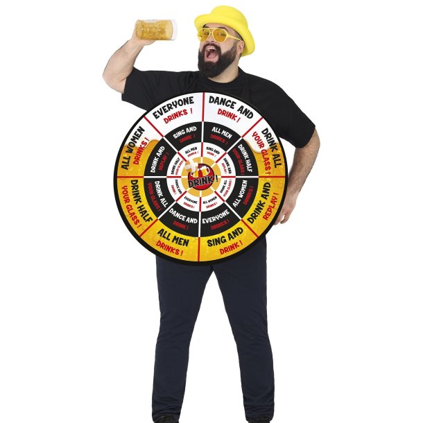 Drikke dartskive kostume
