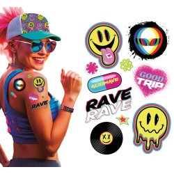 Falske Acid tatoveringer 