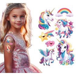 Falske enhj�rning tatoos