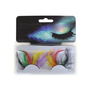 Falske �jenvipper med fjer