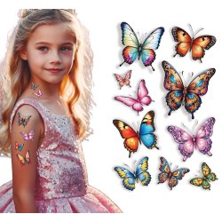 Falske sommerfugle tatoveringer 