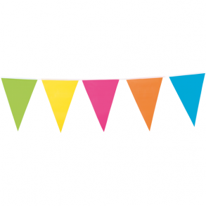 Farvet vimpel banner