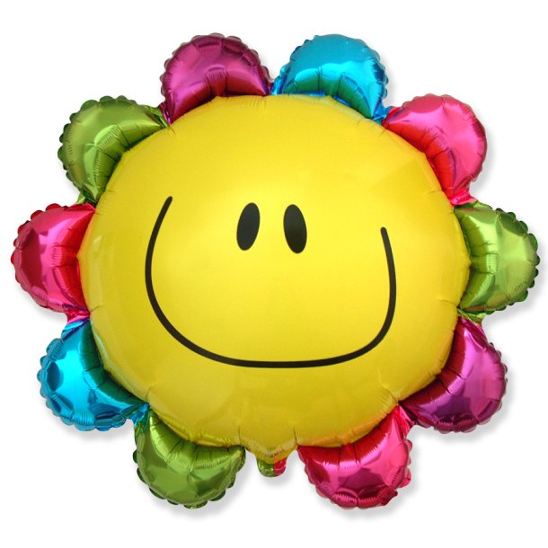 Folieballon Rainbow Flower