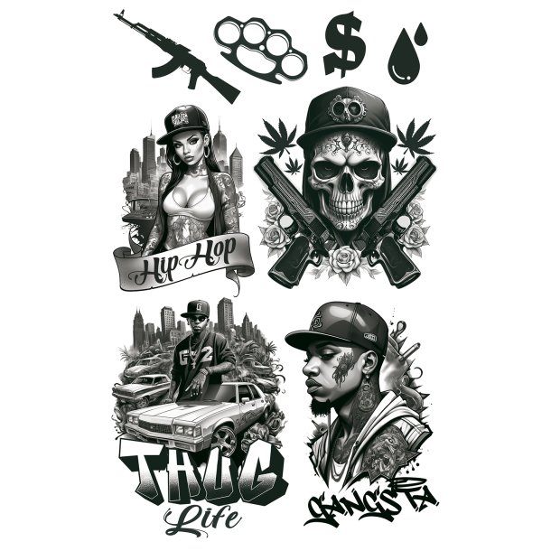 Gangsta tatoveringer 