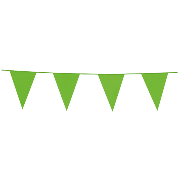 Lime grn flag guirlande