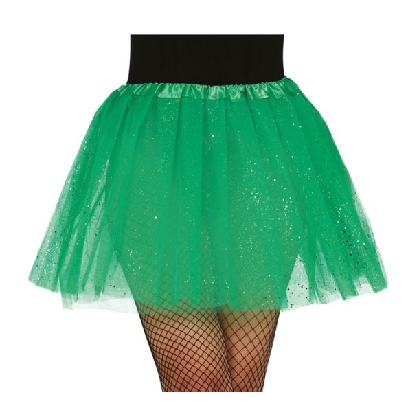 Grn skirt med glimmer