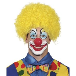 Klovne paryk i gul