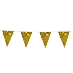 Flagbanner metallic guld
