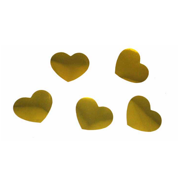 Guld hjerte konfetti
