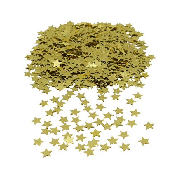 Guld stjerne konfetti