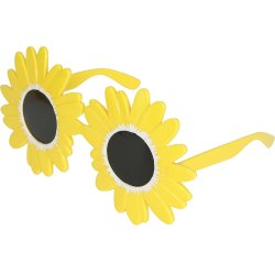 Gule blomster briller 