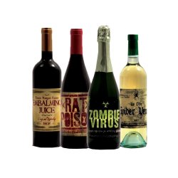 Halloween flaske labels