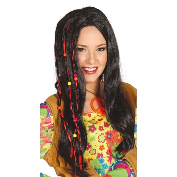 Hippie kvinde paryk