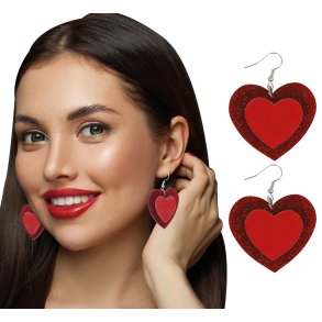 Hjerte glimmer �reringe