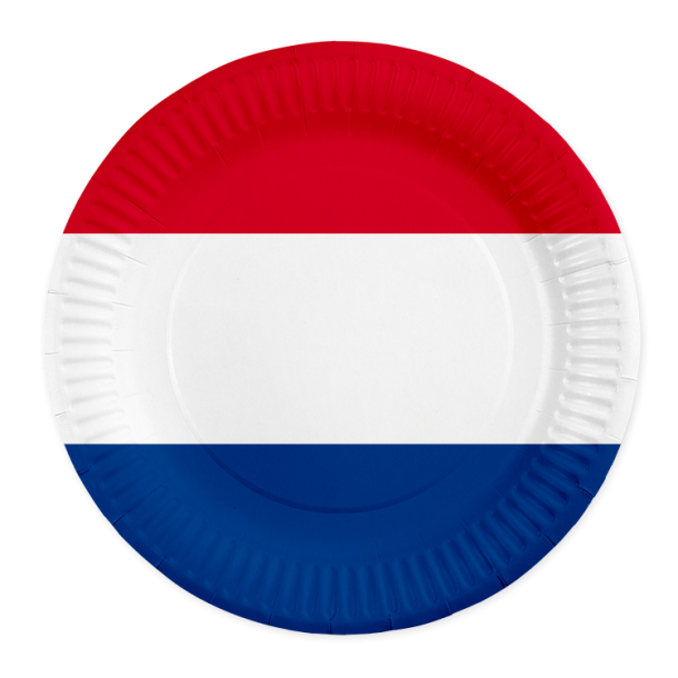 Holland flag paptallerken