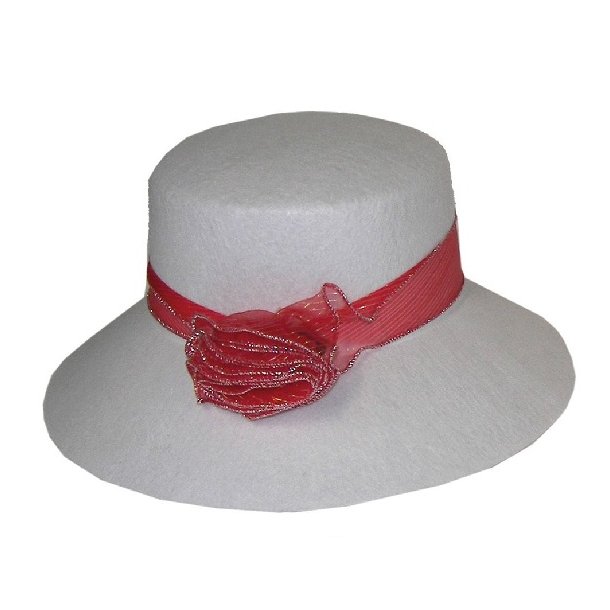 geni Detektiv kutter Hvid dame hat - Stort udvalg af billige kostume hatte.
