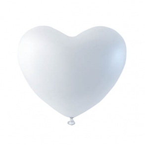 Hvide hjerte balloner