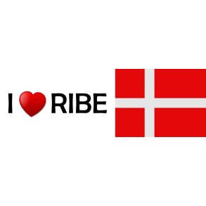 I Love Ribe klisterm�rke